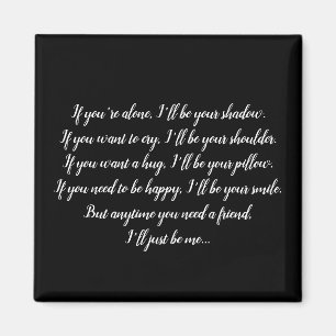 Íman Amizade Poem Magnet