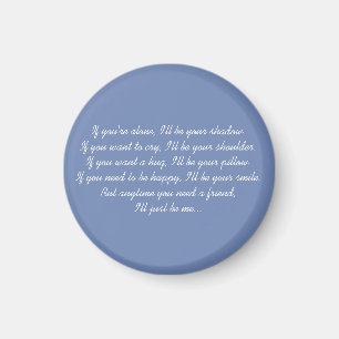Íman Amizade Poem Magnet