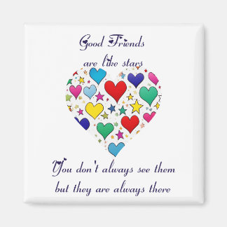 Íman Amizade Presente Bons amigos são como estrelas