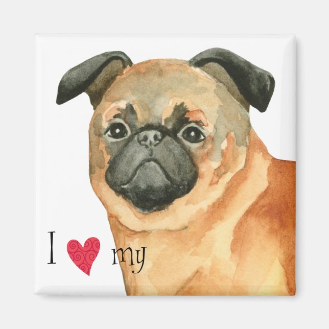 Íman Amo o meu Petit Brabancon (Frente)