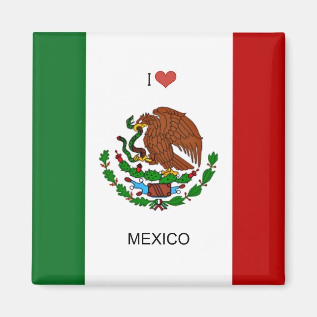 Íman Amo o México, Bandeira do México (Frente)