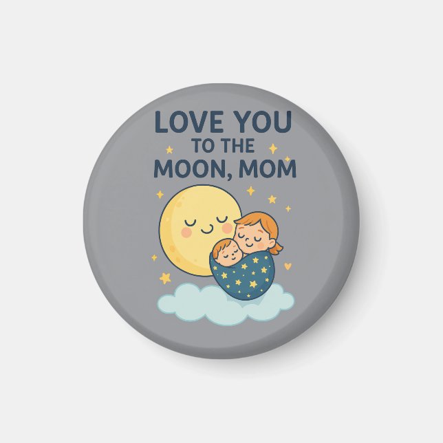 Íman Amo-te à Camisa Mãe da Lua (Frente)