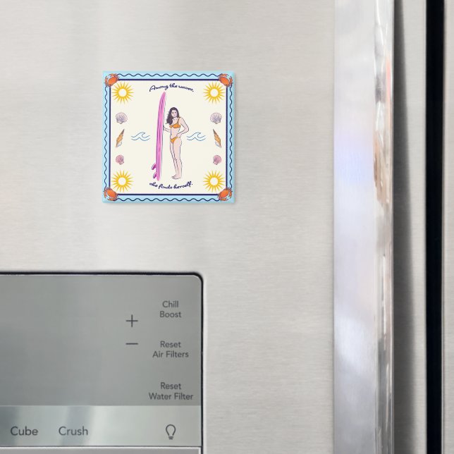Íman Among the waves, she finds herself. (In Situ (Fridge))