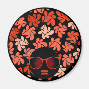 Íman Amor Afro Almofada Vermelho Coral