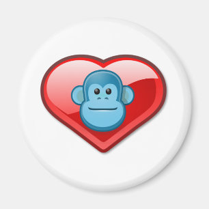 Íman Amor azul do macaco
