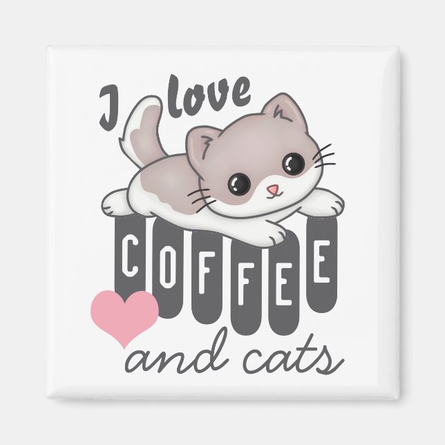 Íman Amor Café e Gatos (Frente)