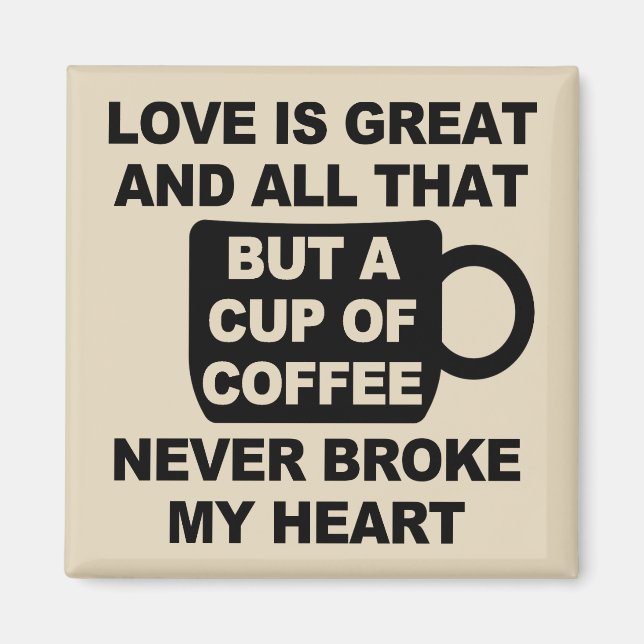 Íman Amor Café Pausa Meu Coração (Frente)
