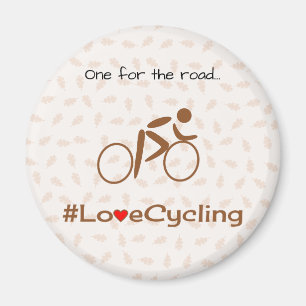 Íman Amor ciclismo peronalizado legenda marrom