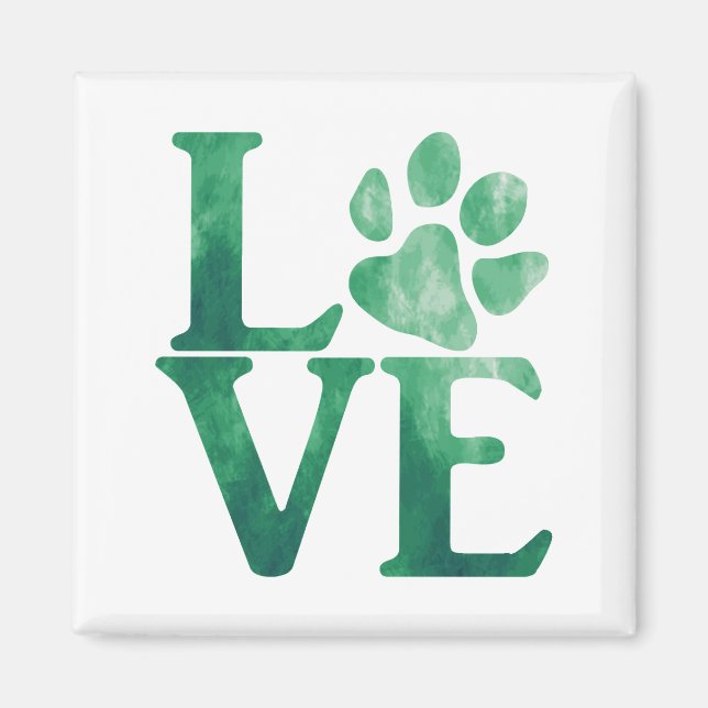Íman Amor Clássico Verde (Frente)