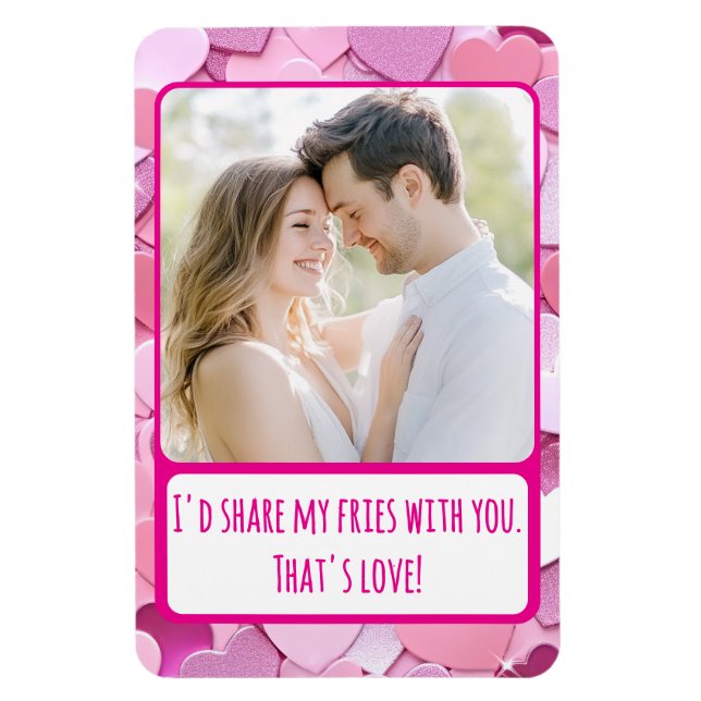 Íman Amor Confetti Coração Compartilha Minhas Fries Fle (Vertical)