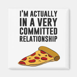 Íman Amor da pizza de Pepperoni - uma relação séria