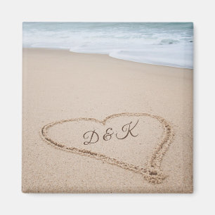 Íman Amor da praia do monograma   mim
