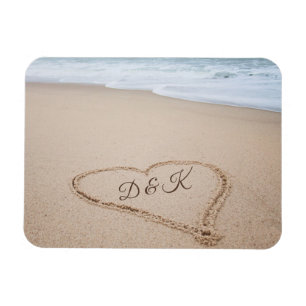 Íman Amor da praia do monograma   mim