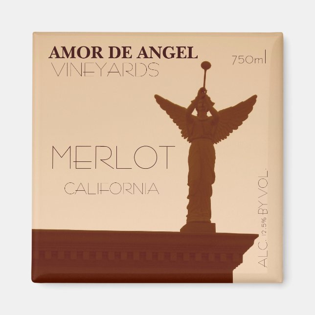 Íman Amor de Angel Vineyards Magnet. (Frente)