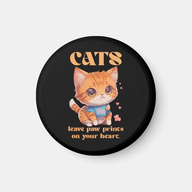 Íman amor de gatinho fofo (Frente)