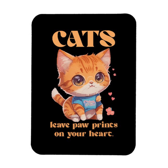 Íman amor de gatinho fofo (Vertical)