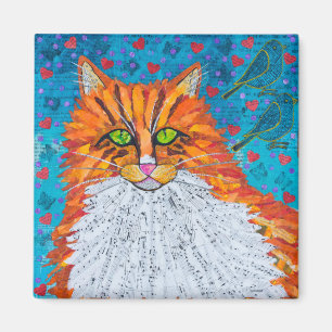 Íman Amor de Gato Laranja