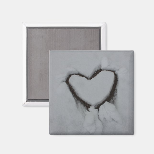 Íman Amor de Inverno - Coração na Neve (Front/Back)