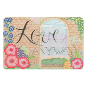 Íman Amor de qualquer forma (Floral) Magnet flexível