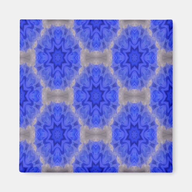 Íman Amor de renda azul... (Frente)