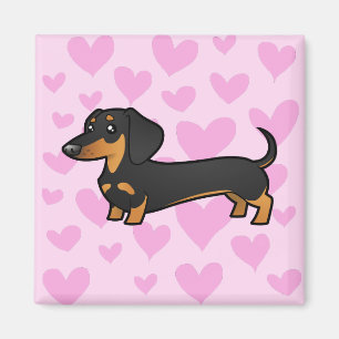 Íman Amor do Dachshund (alise o casaco)