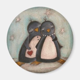 Íman Amor do pinguim - ímã