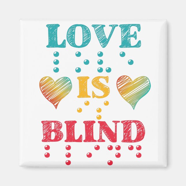 Íman Amor é Cego Corações em Braille (Frente)