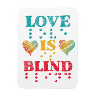 Íman Amor é Cego Corações em Braille