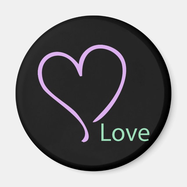 Íman Amor e Coração Simples (Frente)