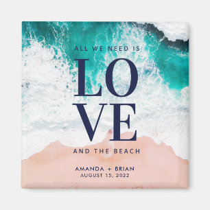 Íman Amor e o Favor do Casamento Costeiro da Praia