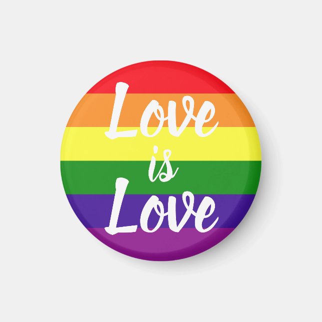 Íman Amor é Orgulho gay Arco-Íris (Frente)