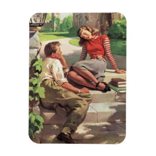 Íman Amor e Romance Vintage, Namorados de Escola