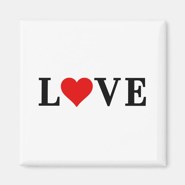 Íman AMOR Elegante Minimalista Simples (Frente)