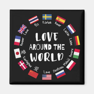 Íman Amor em todo o mundo Idiomas