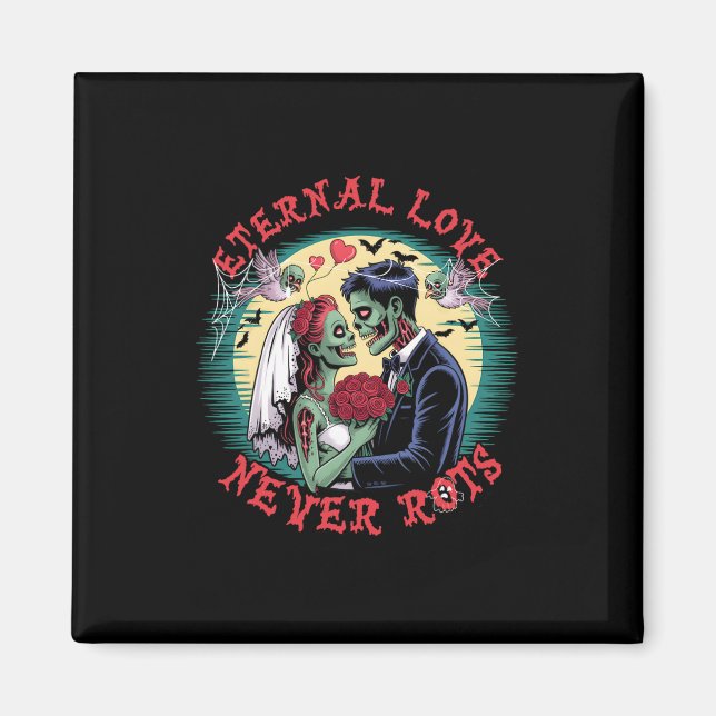 Íman Amor Eterno Nunca Rota Casamento Zombie Romance Ha (Frente)