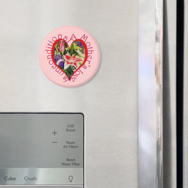Íman Amor Floral Rosa dia de as mães Incondicional (In Situ (Fridge))