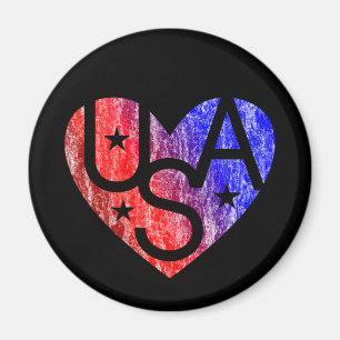 Íman AMOR HEART® USA Magnet
