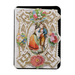 Íman Amor, inocência, cartão dos namorados, c.1870 (l