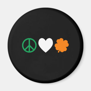 Íman Amor irlandês & trevos da paz