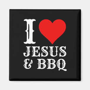 Íman Amor Jesus Churrasco Orgulhoso Comida Cristão Carn