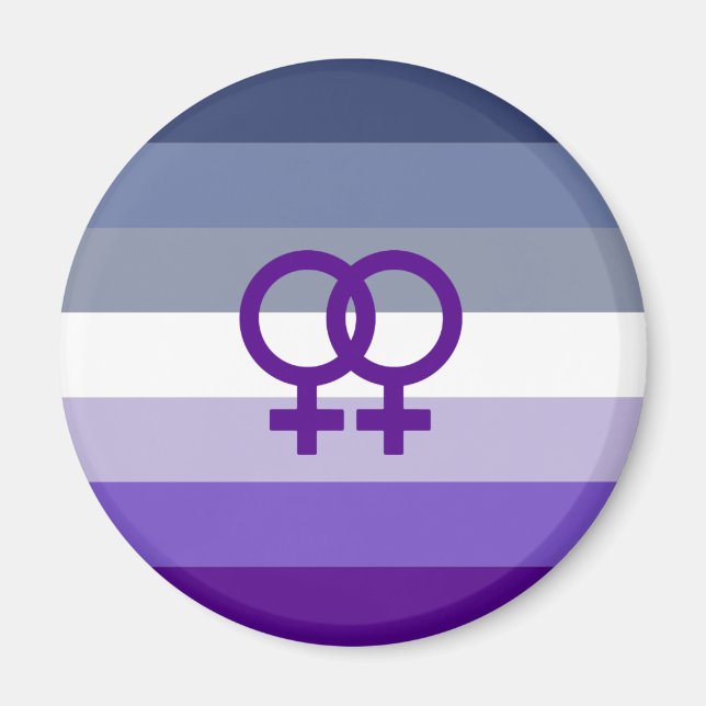 Íman Amor Lésbico Butch Orgulho WLW (Frente)