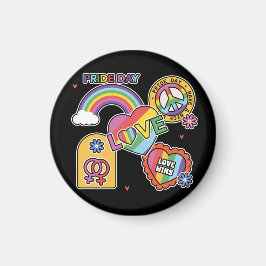 Íman Amor. LGBT+Orgulho. Dia do Orgulho. Ama arco-íris.