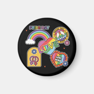 Íman Amor. LGBT+Orgulho. Dia do Orgulho. Ama arco-íris.