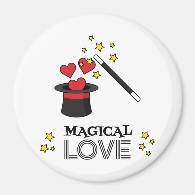 Íman Amor Mágico - Preto (Frente)