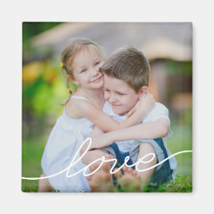 Íman AMOR Magneta de Fotografias Personalizadas Escreve