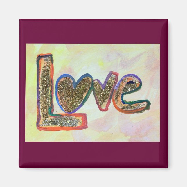 Íman Amor Magneta de pintura de Primavera (Frente)