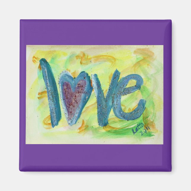 Íman Amor Magneta de pintura de Primavera (Frente)