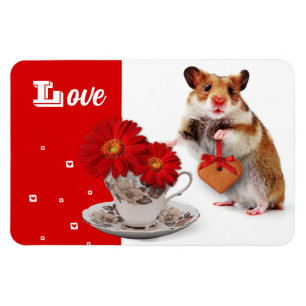 Íman Amor. Magneta de presentes para Dia de as mães de