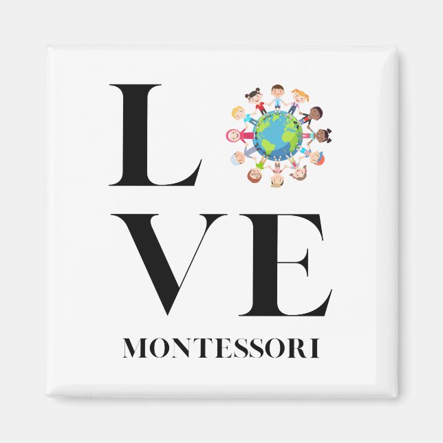 Íman Amor | Montessori | Crianças No Mundo (Frente)