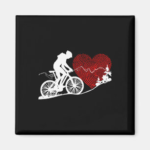 Íman Amor Mountain Bike Gráfico - Ciclista Ciclismo